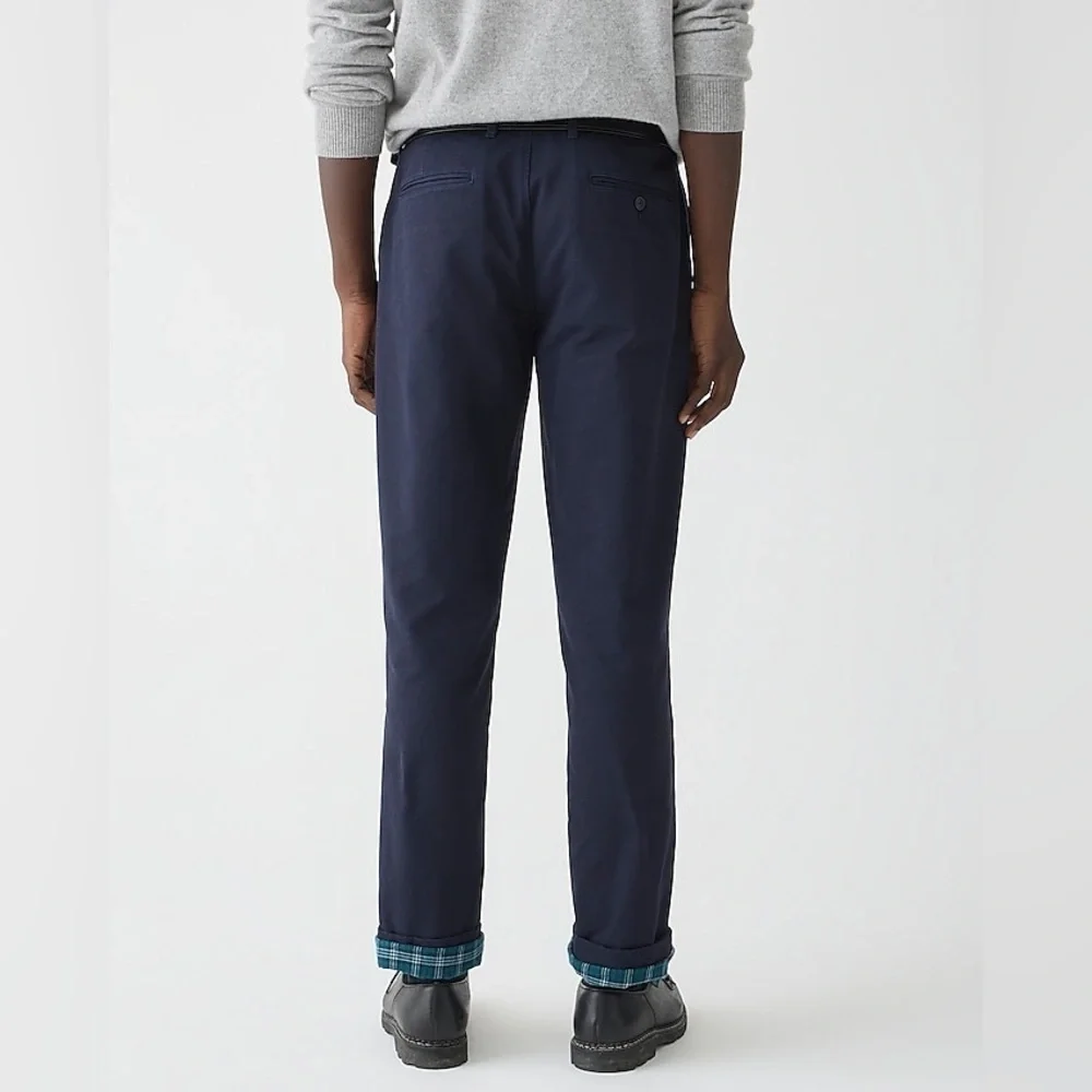 J Crew Straight-fit flannel-lined cabin pant BU800